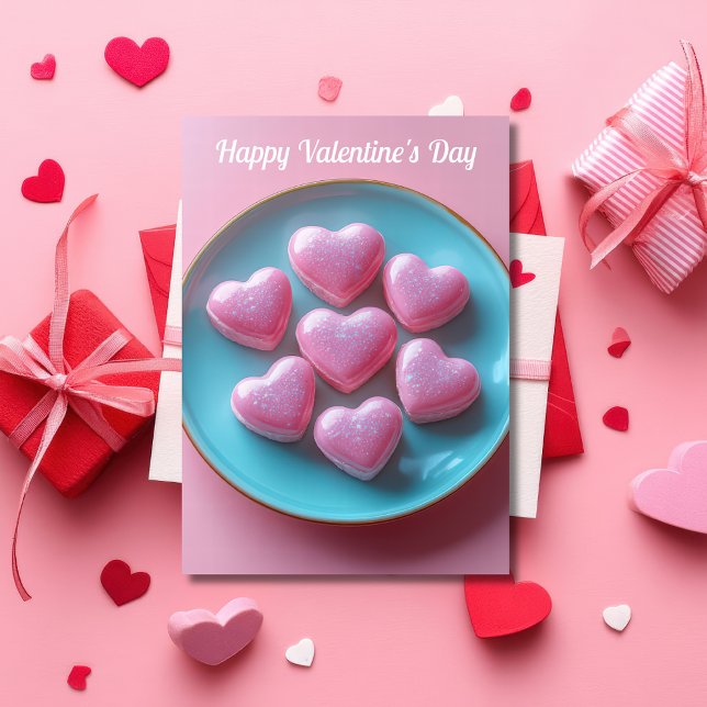 Herzförmige Pralinen Valentins Gruß Karte (Von Creator hochgeladen)