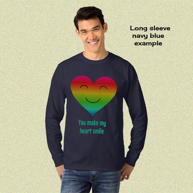 Herzförmige Regenbogenfarben T-Shirt (Von Creator hochgeladen)