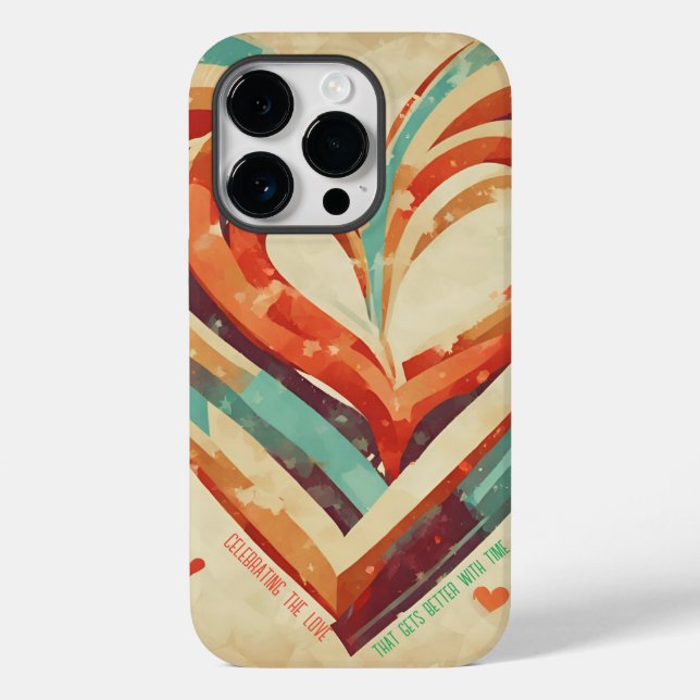 Herzförmige Retro Case-Mate iPhone Hülle (Rückseite)