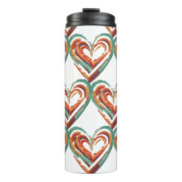 Herzförmige Retro Thermosbecher