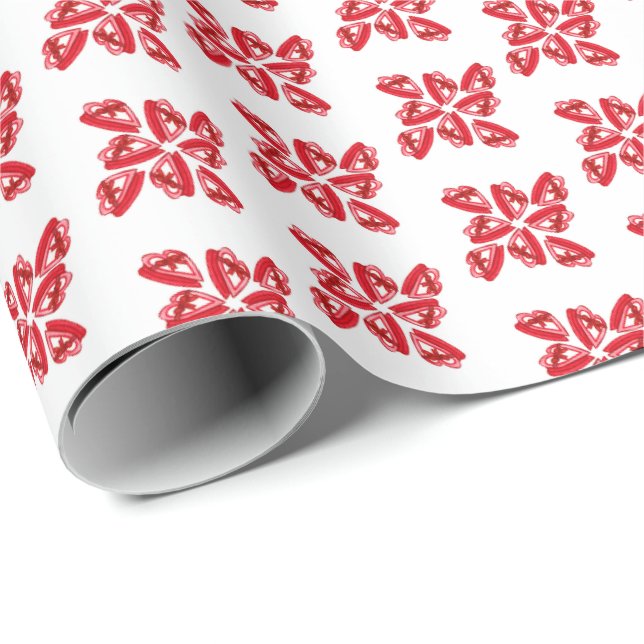 Herzförmige Schokoladenverpackungen Geschenkpapier (Rolleneckpunkt)