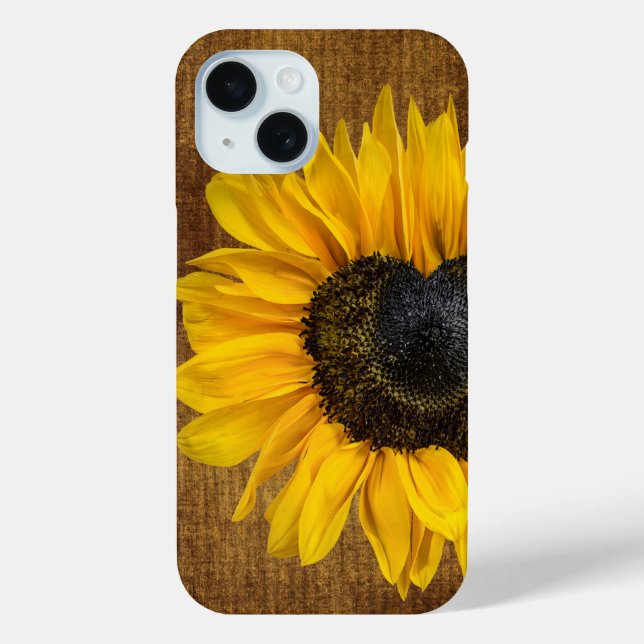 Herzförmige Sonnenblume Case-Mate iPhone Hülle (Rückseite)