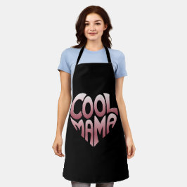 Herzförmige Typografie: COOLES MAMA Schürze