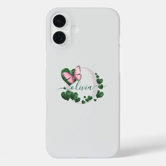 Herzförmiger Blätterstrauß Case-Mate iPhone Hülle (Rückseite)