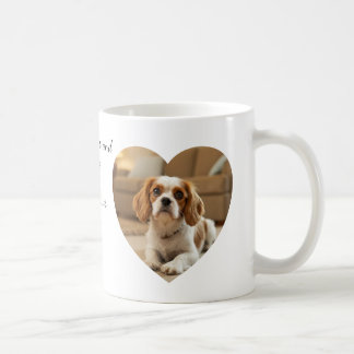 Herzförmiges Hundedesign – „Glück auf vier Pfoten“ Kaffeetasse