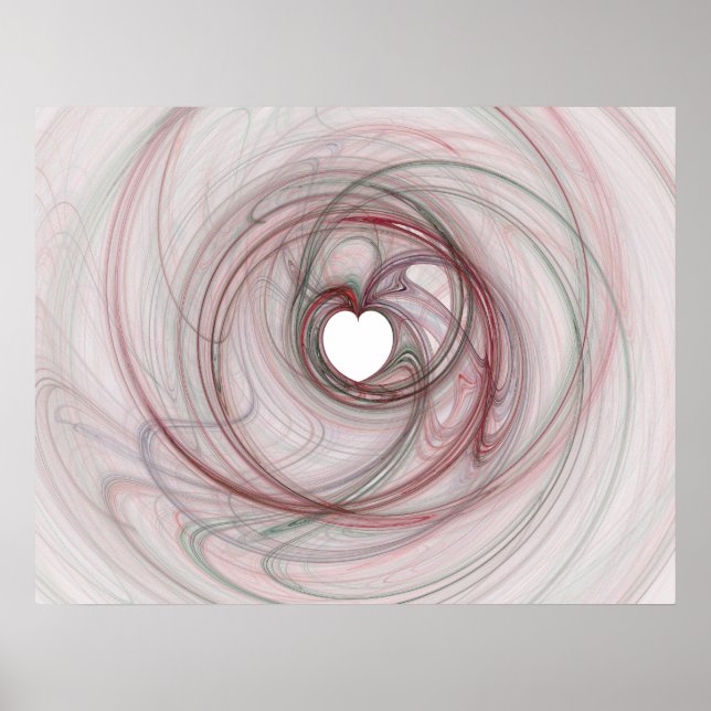 Herzförmiges Loch Poster (Vorne)
