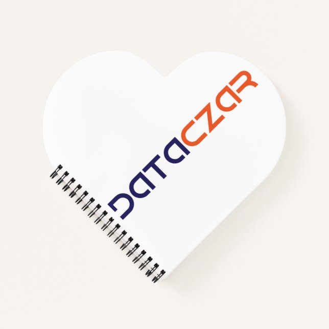 Herzförmiges Spiralnotizblock Notizbuch (Vorderseite)