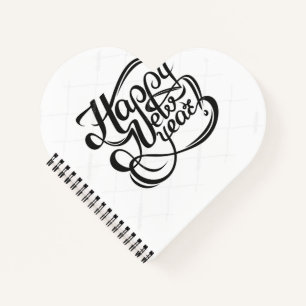 Herzförmiges Spiralnotizblock Notizbuch