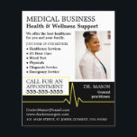 Herzfrequenz, Allgemeinmediziner, Krankenschwester Flyer<br><div class="desc">Herzfrequenz,  Allgemeinmediziner,  Krankenschwester,  Flyer der medizinischen Werbung durch den Visitenkartenladen.</div>
