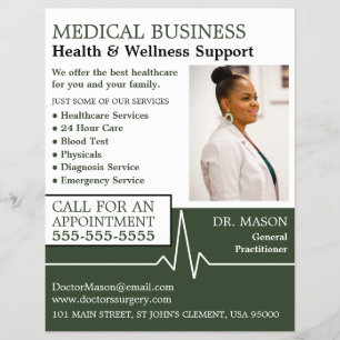 Herzfrequenz, Allgemeinmediziner, Krankenschwester Flyer