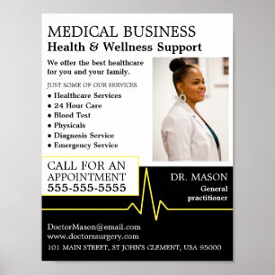 Herzfrequenz, Allgemeinmediziner, Krankenschwester Poster