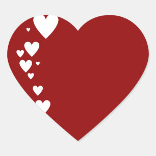 Herzfrequenz II Herz-Aufkleber