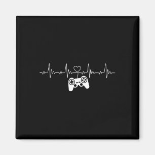 Herzfrequenz-Konsole-Nerd-Gaming-Gadget-Spieler Magnet