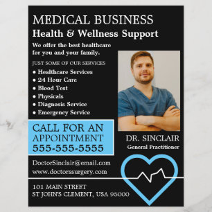 Herzfrequenzmonitor, Allgemeinarzt, Krankenschwest Flyer