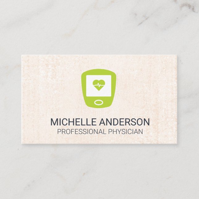 Herzfrequenzmonitor | Hintergrund Visitenkarte (Vorderseite)