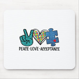 Herzfriedensannahme Liebe _ Autismus Psychische Ge Mousepad