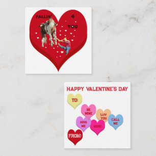 HERZFÜR DICH Valentins-Konversationsherzen Mitteilungskarte