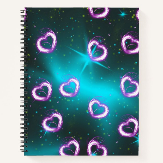 Herzgalaxie Notizbuch (Vorderseite)