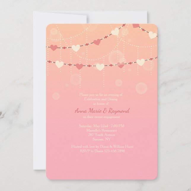 Herzgarland Einladung (Vorderseite)