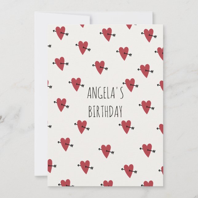 Herzgeburt Einladung (Vorderseite)