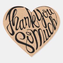 Herzgeformter Dank so viel in 4 Sprachen