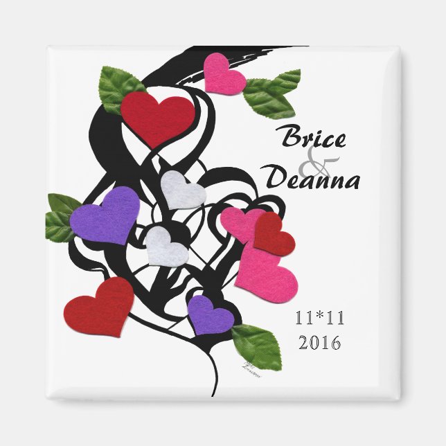 Herzgefühl Save the Date Magnet (Vorne)