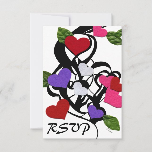Herzgefühl UAWG RSVP Karte (Vorderseite)