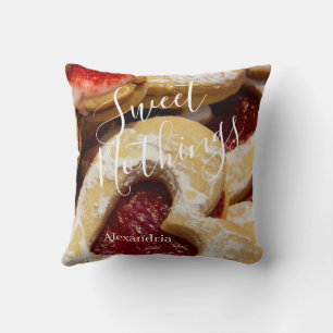 Herzgestaltetes Cookie-Foto Sweet Nothing Kissen