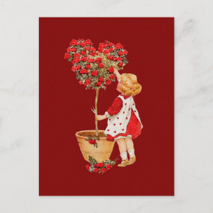 Herzgestaltetes Thema Postkarte