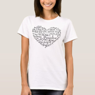 HERZGESTELLTE MATH-FORMULAS. T-Shirt
