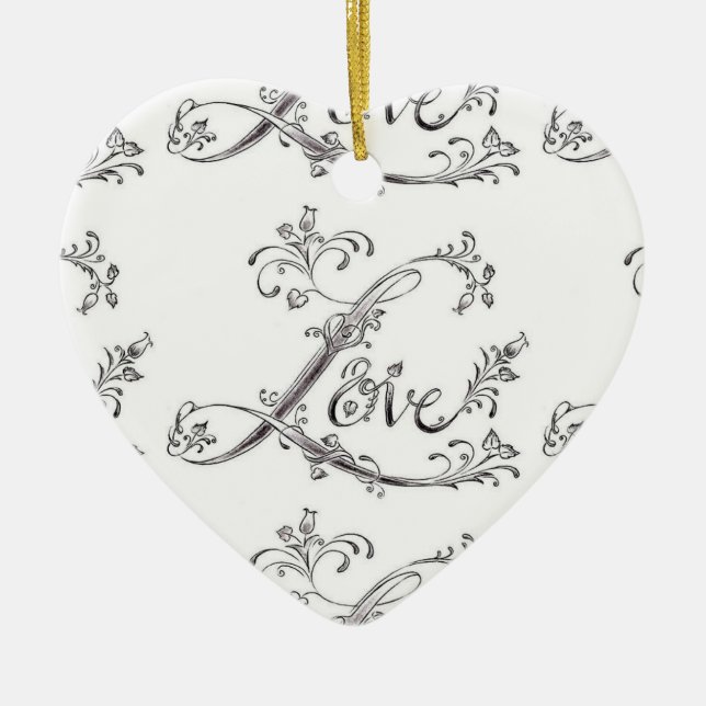 HERZGESTELLTE "WAHRE LIEBE" CHRISTMAS ORNAMENT (Vorne)