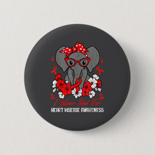 Herzgesundheit Elefant Rotes Band Herzkrankheit Aw Button