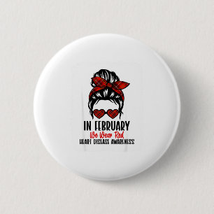 Herzgesundheit Herzkrankheit Awareness Herzschlag Button