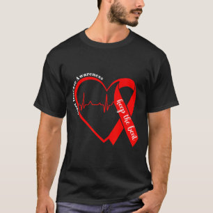 Herzgesundheit Herzkrankheit Bewusstsein Herzschla T-Shirt