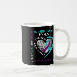 Herzgrafik im Gedenken an die Tante Selbstmord Bew Kaffeetasse