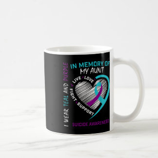 Herzgrafik im Gedenken an die Tante Selbstmord Bew Kaffeetasse