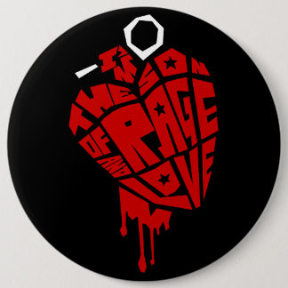 Herzgranate "Sohn der Wut und Liebe" Button