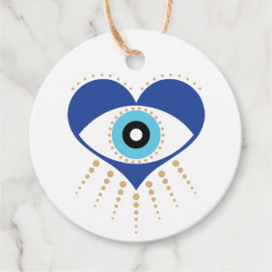 Herzgriechisches Böses Auge Geschenkanhänger