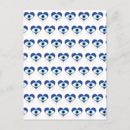 Herzgriechisches Böses Auge Postkarte
