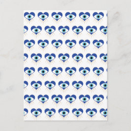 Herzgriechisches Böses Auge Postkarte