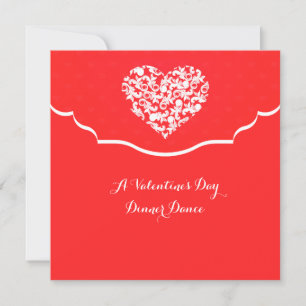 Herzinfarkt Rot Valentinus Einladung