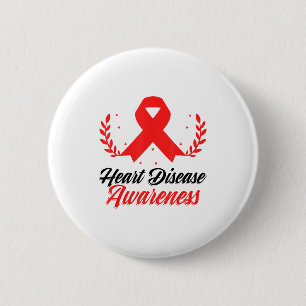 Herzinfarkt-Rotband-Chirurgie-Herzkrankheit-Bewuss Button