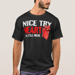 Herzinfarkt-Überlebender - Lustige offene Herzoper T-Shirt