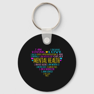 Herzinfarkte Mental Health Awareness Supporter Gra Schlüsselanhänger