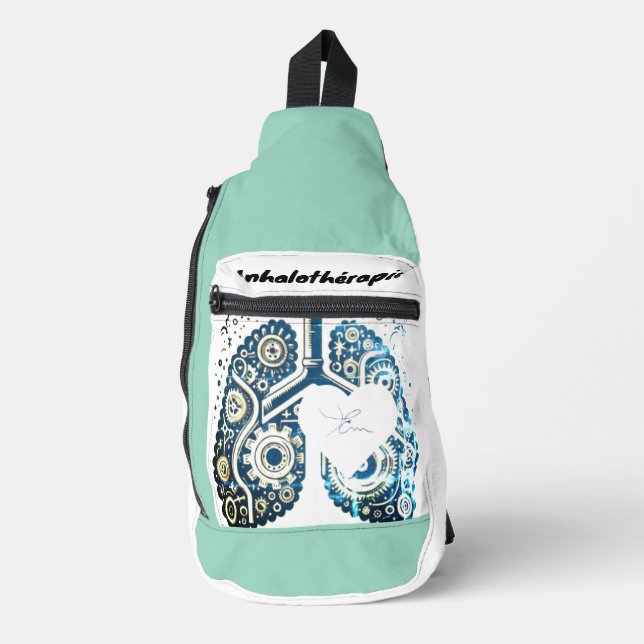 Herzinhalator Crossbody Bag (Vorderseite)