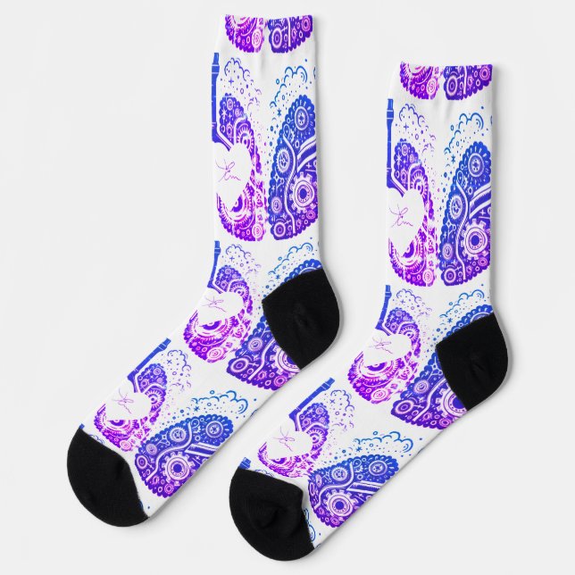 Herzinhalator Socken (Linkes Detail)