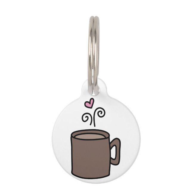 Herzkaffee Haustiermarke (Vorderseite)