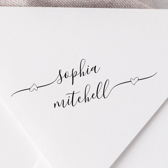 Herzkalligraphie Name Rubber-Briefmarke Gummistempel (Von Creator hochgeladen)