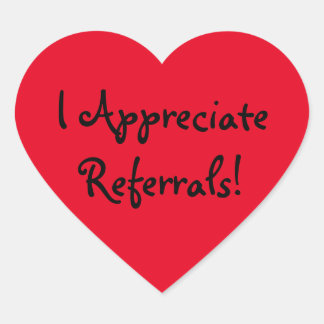 Herzklammern, glänzend Herz-Aufkleber