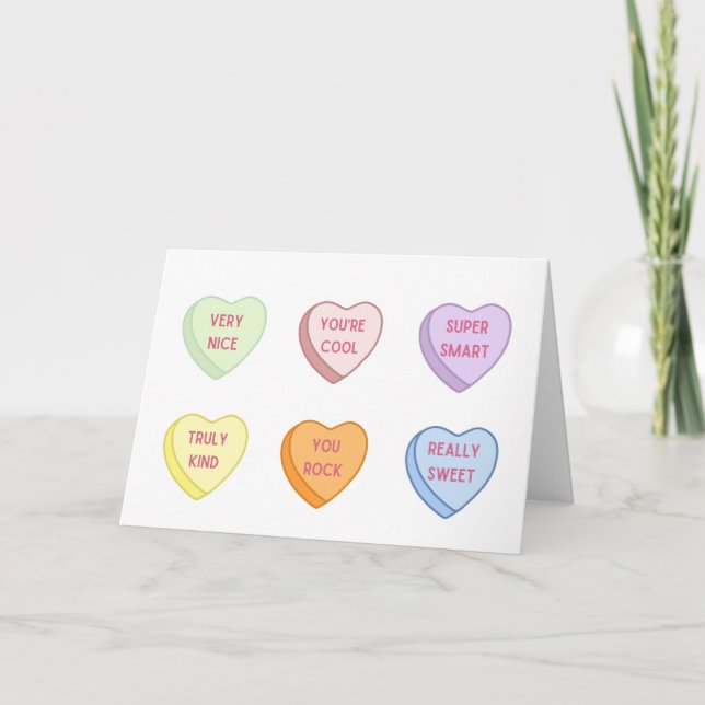 Herzklappenkarte im Inneren Dankeskarte (Vorderseite)